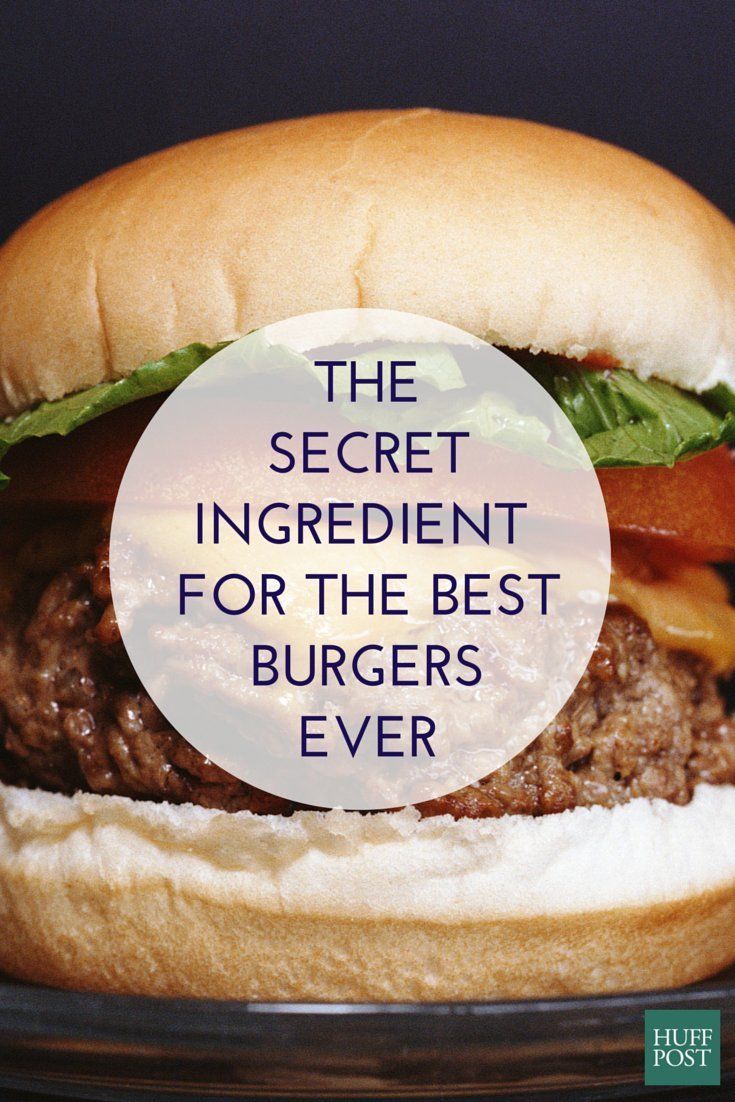 the secret ingredient for the best burgers ever