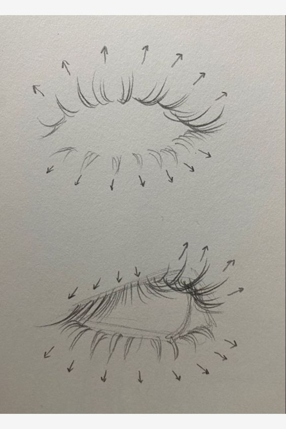 a drawing of an eye with dandelions coming out of it's lashes