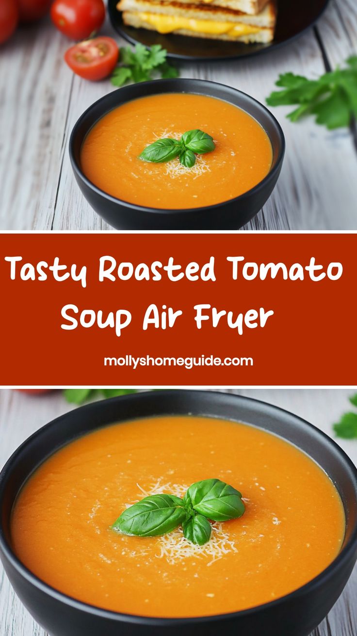 tasty roasted tomato soup air fryer recipe