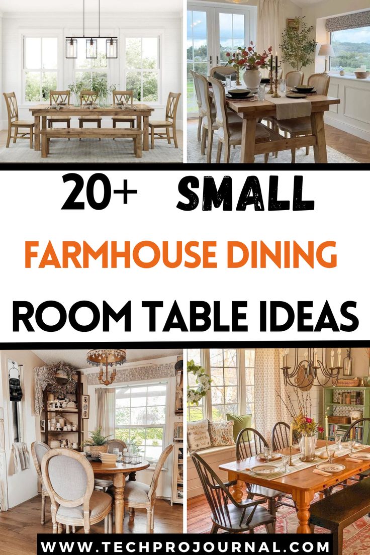 Dreaming of farmhouse style in a small dining room? These table ideas are perfect for creating a cozy, rustic atmosphere without taking up too much space. From reclaimed wood to simple designs, find your ideal farmhouse dining room table ideas here. Small Farmhouse Dining Tables, Small Farmhouse Kitchen Table Rectangle, Small Rectangle Table Kitchen, Simple Cottage Dining Room, Cottage Table And Chairs, Small Farmhouse Dining Room Ideas, Dinning Room Ideas Wooden Table, Simple Farmhouse Dining Room, Farmhouse Dining Table Decor Ideas