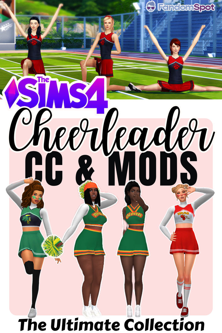 the ultimate collection of cheerleader c & m's for the sims4 game