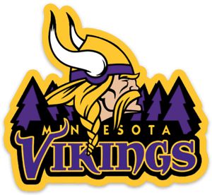 minnesota vikings logo with mountains in the background