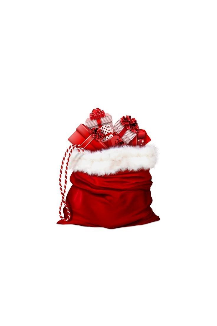 a santa claus hat with red bows and ribbons on the top is sitting in front of a white background