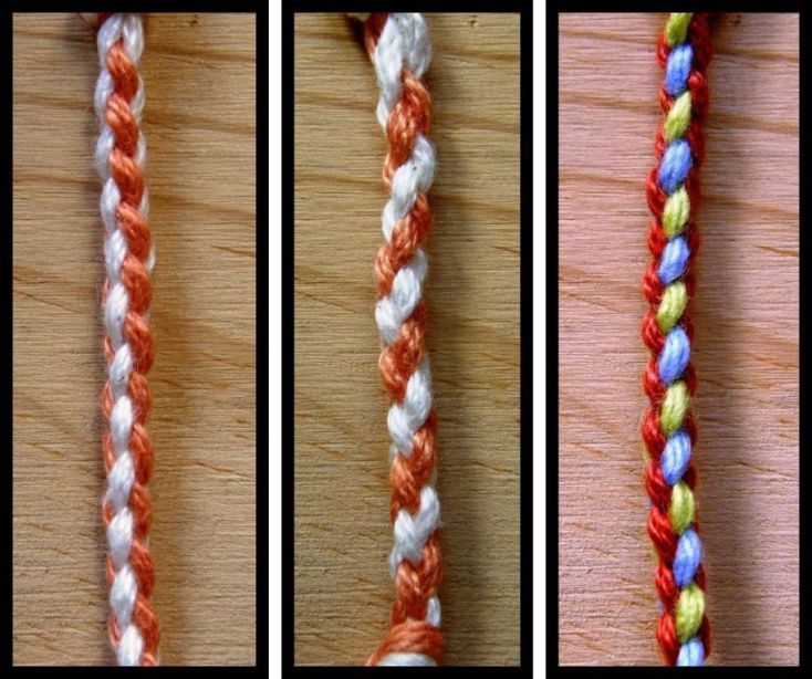 three different types of crochet are shown