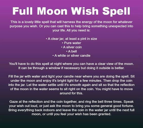 Full Moon Wish Spell – Witches Of The Craft® Full Moon Spells, Wish Spell, Full Moon Rituals, Jar Spells, Moon Spells, Moon Ritual, Moon Magick, New Moon Rituals, Moon Rituals