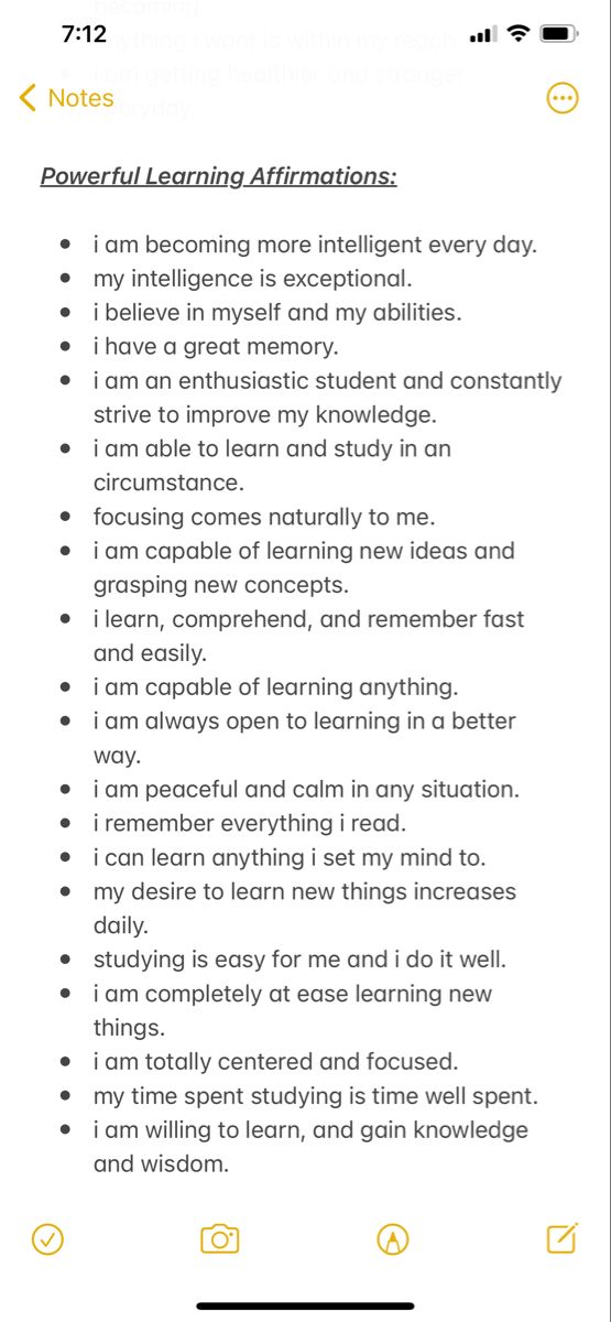 #affirmations #learningaffirmations #strongbrain #increasememory #sharpenbrain #positve #positveaffirmations Powerful Affirmations For Study, 10 Affirmations Positives, Daily Affirmations For Manifestation, Manifestation For Studying, Affirmations For Excellent Grades, Daily Affirmations To Love Yourself, Daily Affirmations For Academic Success, Affirmation For Academic Success, Daily Affirmations For Studying