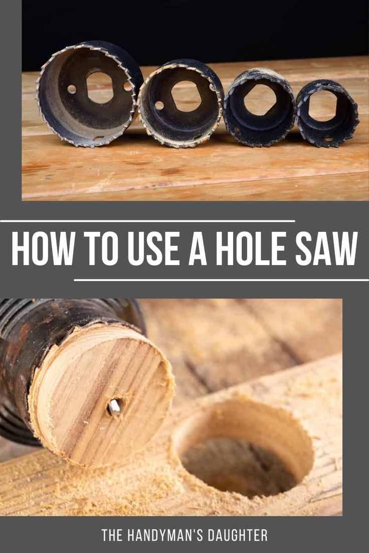 how to use a hole saw