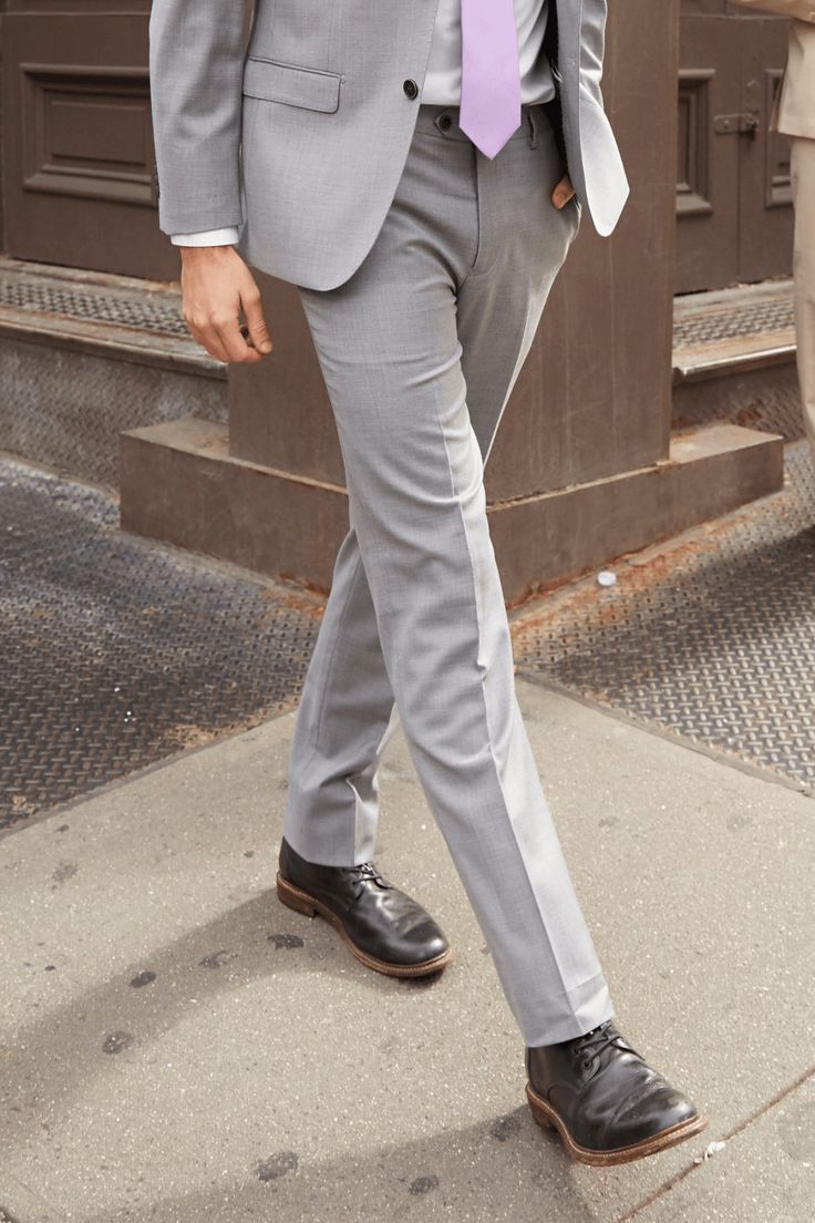 DESCRIPTION The Lite Grey Dress Pant is perfect for any wedding, special occasion or business engagement. Can also be used as an extra pair of pants for your Beige suit. We tirelessly evaluate thousands of fabrics before choosing the best in the industry. Our attention to detail is evident in luxury features like pick-stitching on the lapel and kissing buttons. We use the finest, most breathable, natural, 100% super fine 150’s Merino wool making the suit soft to the touch while remaining breatha Elegant Full-length Semi-formal Pantsuit, Elegant Semi-formal Full-length Pantsuit, Elegant Fitted Pantsuit With Trousers, Elegant Straight Leg Pantsuit For Tailoring, Elegant Tailored Dress Pants, Elegant Straight Leg Pantsuit, Elegant Semi-formal Pantsuit Trousers, Elegant Tailored Dress Pants For Wedding, Elegant Formal Pantsuit