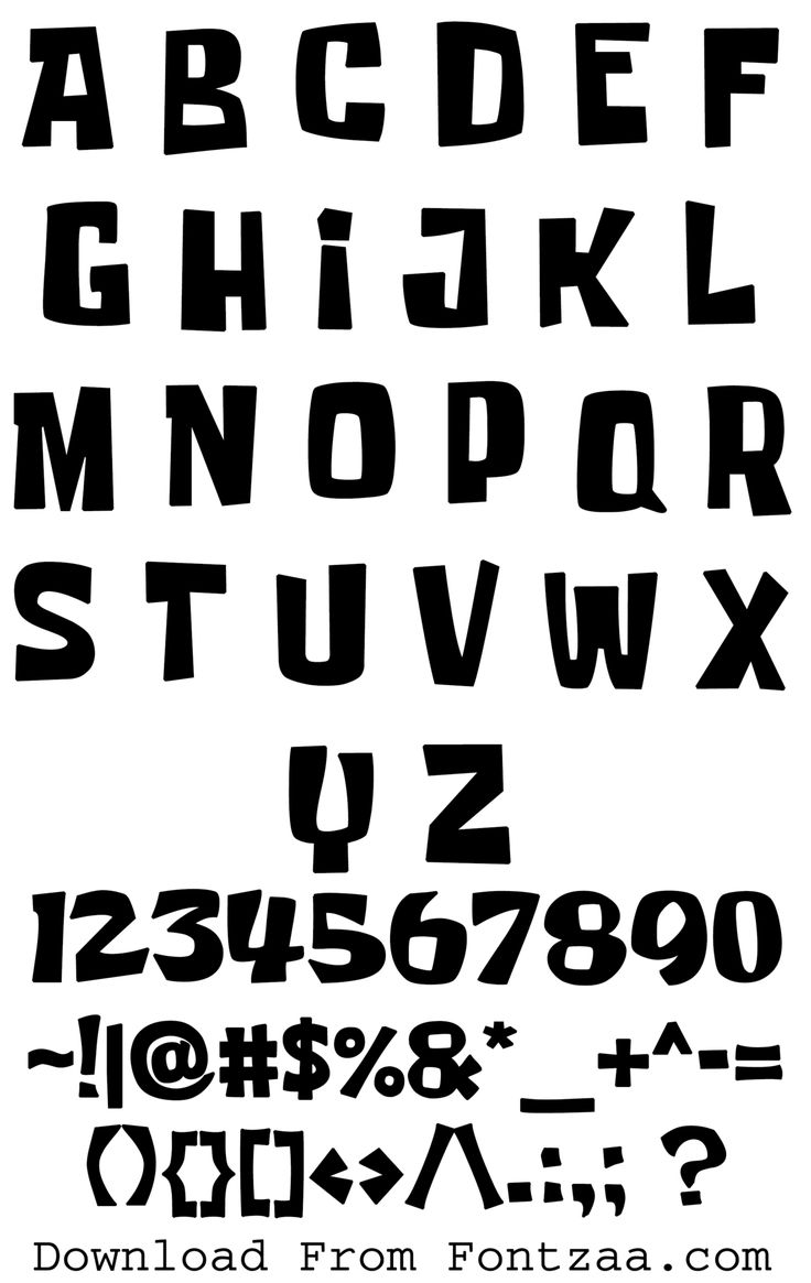 the alphabet is black and white with letters on it, including one letter in different font styles