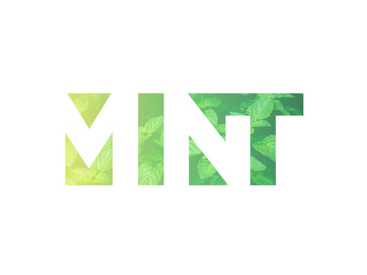 the word mint is made up of leaves