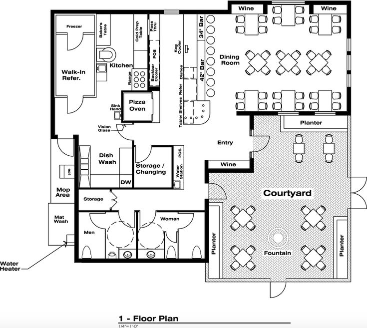 the floor plan for an office with two separate rooms and one room on each side