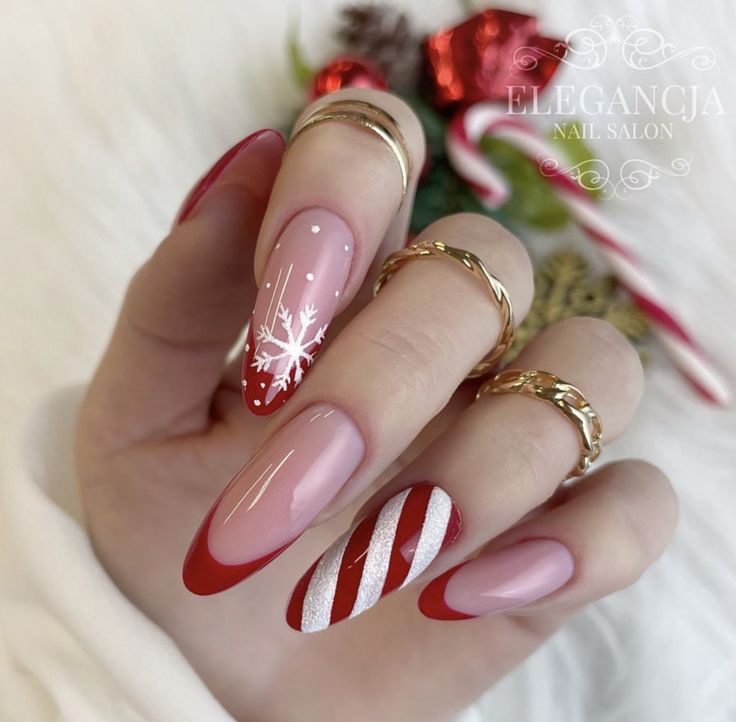 Christmas Gel Nails, Dope Nail Designs, Pink Acrylic Nails, Xmas Nails, Christmas Nail Designs, Christmas Nail, Christmas Nail Art, Chic Nails, Dope Nails