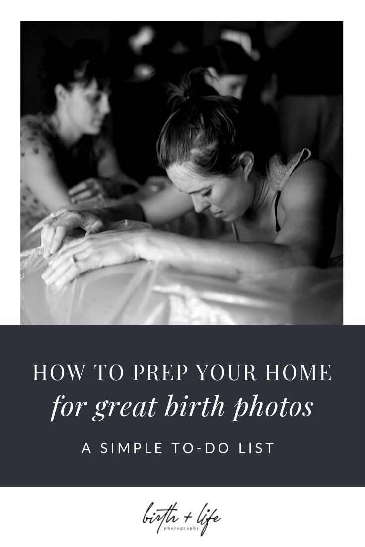 two women sitting at a table with the words how to prep your home for great birth photos