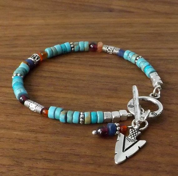 Turquoise Bracelet Sundance Style Multi Gem Bracelet Turquoise Silver Bracelet, Western Bracelets, Wrap Armband, Multi Gemstone Bracelet, Colorful Gemstones, Sundance Style, Button Bracelet, Southwestern Jewelry, Handcrafted Artisan Jewelry