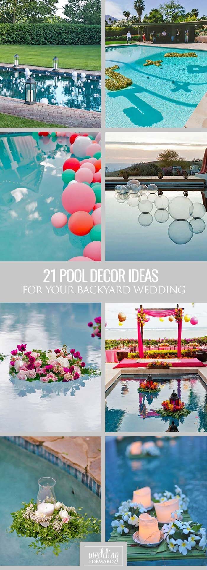 pool decor ideas for your backyard wedding