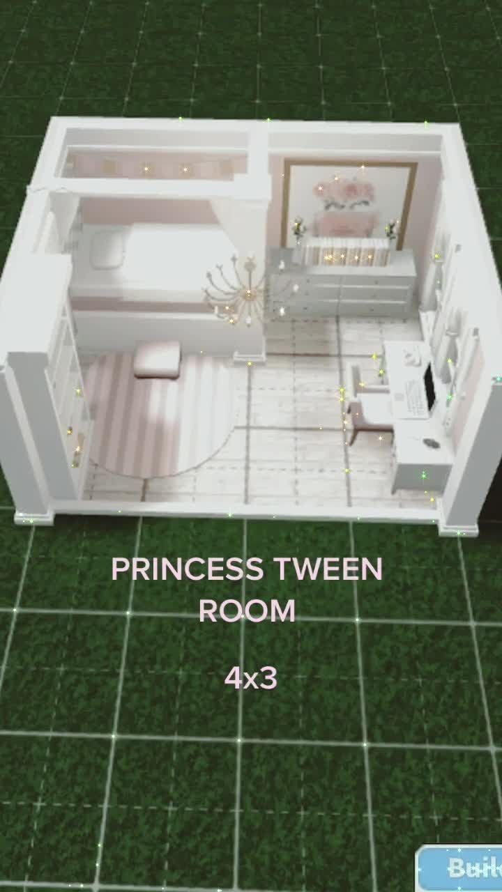 the floor plan for a princess's bedroom is shown