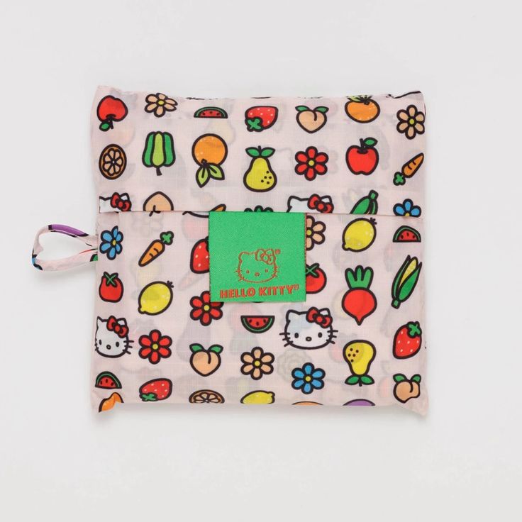 Nwt Hello Kitty Baggu Standard Size Multicolor Foldable Everyday Bags, Everyday Multicolor Foldable Bags, Kawaii Multicolor Bags For Everyday Use, Multicolor Foldable Bags For Daily Use, Cute Multicolor Pouch For Everyday Use, Cute Reusable Travel Bags, Hello Kitty Icons, Baggu Tote, Baggu Duck Bag