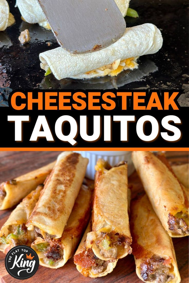 cheesesteak taquitos are an easy appetizer that is ready in under 30 minutes