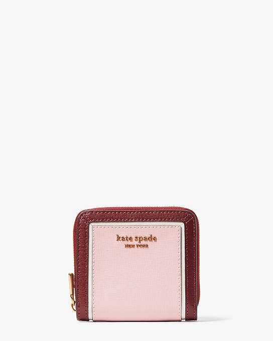 Compact Kate Spade Coin Purse With Card Slots, Kate Spade Compact Coin Purse With Card Slots, Compact Kate Spade Coin Purse, Compact Kate Spade Wallet, Kate Spade Rfid Blocking Rectangular Wallet, Kate Spade Leather Wallet With Card Slots, Kate Spade Leather Wallets With Card Slots, Compact Wallet, Kate Spade Wallet