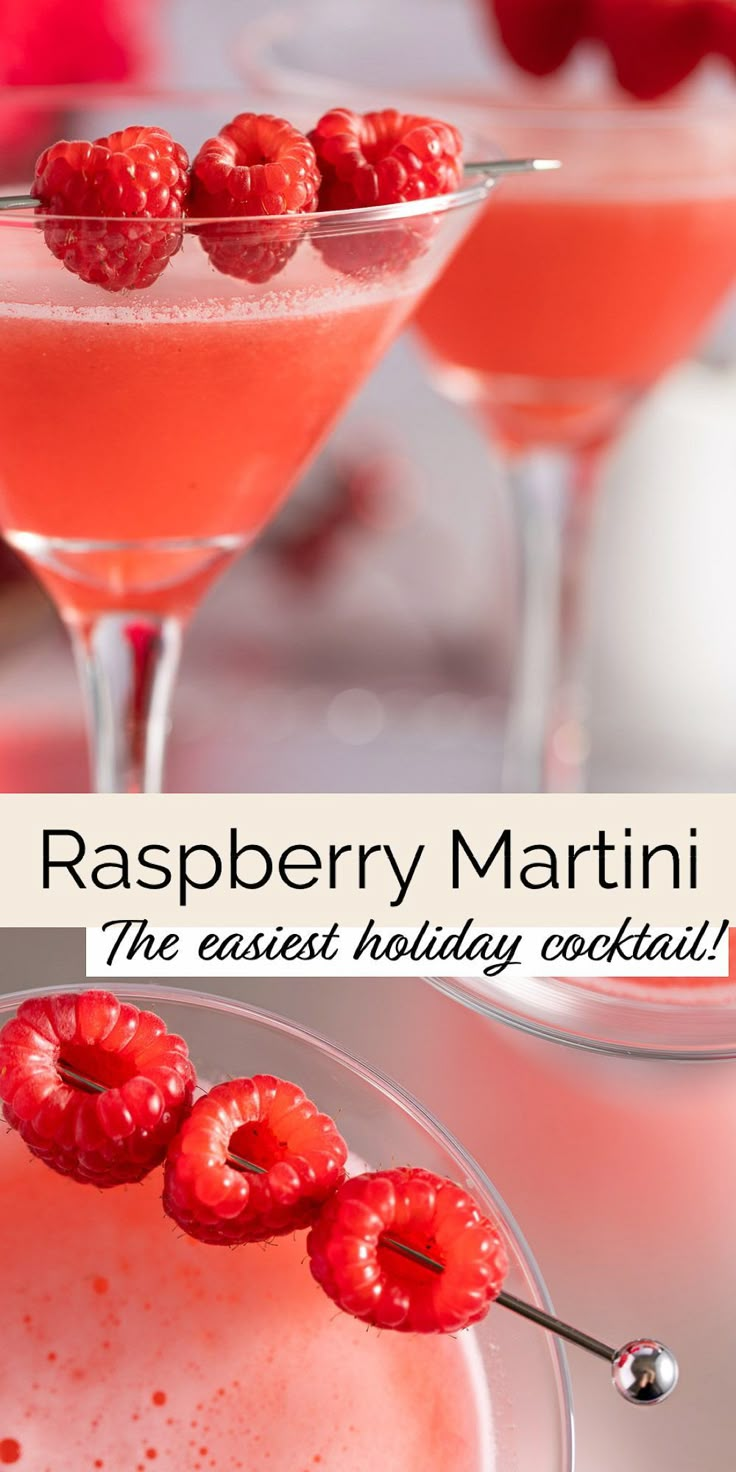 raspberry martini the easy holiday cocktail that is perfect for any party or special occasion