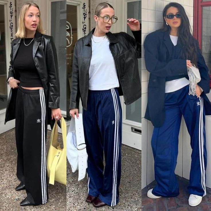 FASHION | BEAUTY | INSPO | 1, 2 or 3? | Instagram Adidas Firebird Pants Outfit, Tracksuit Pants Outfit, Outfits Con Pans, White Sweatpants Outfit, Sport Pants Outfit, Black Sweatpants Outfit, Therapist Outfit, Adidas Pants Outfit, What To Wear Tomorrow