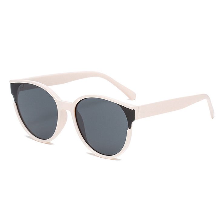 These Monroe sunglasses will add a dash of cool, urban style to any outfit. This modern design is a confident blend of colors and styles -bold, round, full-rim lenses contrasting with elegant temples.Frame Shape: RoundFrame Color: WhiteFrame Material: PCLens Color: BlackLens Material: PCRim Type: Full RimLens Width: 61 mmBridge Width: 18 mmTemple Length: 137 mmFrame Width: 149 mmLens Height: 56 mmWeight: 27.1 gUV Protection: UV400Polarized: NoSpring Hinge: NoAdjustable Nose Pads: No White Sunglasses, Urban Style, Sunglasses Online, Prescription Glasses, Bold Fashion, Urban Fashion, Classic Design, Trendy Fashion, For Everyone