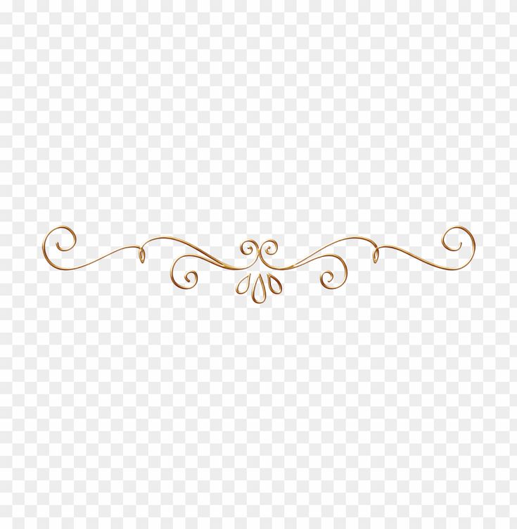 an elegant gold frame with swirls and scrolls on transparent background, hd png