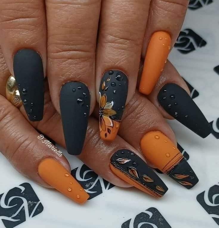 Unghie Nail Art, Her Nails, Thanksgiving Nails, Halloween Nail Designs, Fall Nail Art, Coffin Nails Designs, Fall Nail Designs, Chic Nails, Manicure E Pedicure