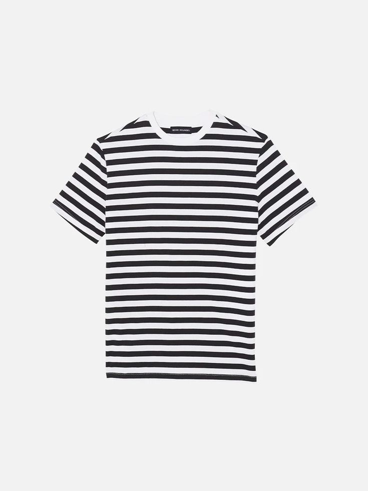 McClain S/S Stripe Tee Stripe Tee, Black Line, Sunday Afternoon, Striped Tee, Cosplay Ideas, Body Shapes, White Stripe, The Shirt, Date Night