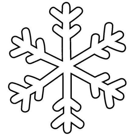 a snowflake is shown in black and white