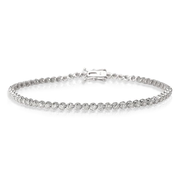 Diamond Tennis Bracelet In 14k White Gold (2.00 Ctw) Tennis Bracelet / White Gold Gemma By Wp Diamonds Bracelet White Gold, Diamond Tennis Bracelet, Tennis Bracelet Diamond, Tennis Bracelet, Tiffany & Co., Tennis, Diamonds, White Gold, Shoulder Bag