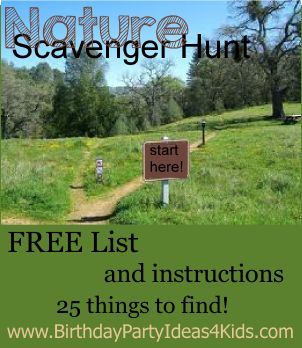 there is a sign that says free list and instructions 25 things to find