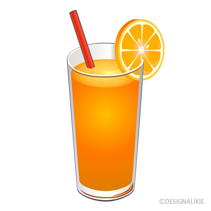 an orange juice in a glass with a straw