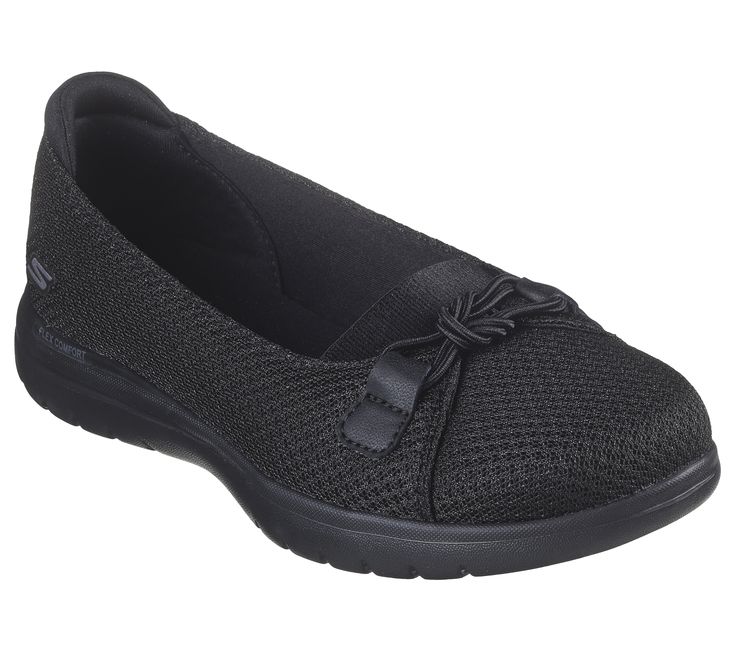 Stylish and versatile comfort combine in Skechers On-the-GO Flex - Peony. This skimmer style features a mesh upper with a knot detail, high-rebound Skechers Air-Cooled Goga Mat insole, and lightweight ULTRA GO cushioning. | Skechers Women's On-the-GO Flex - Peony Flats | Medium Width | Skechers Air-Cooled Goga Mat breathable insole with high-rebound cushioning | Lightweight, responsive ULTRA GO cushioning | Crafted with 100% vegan materials | Mesh upper with knot detail | Flexible traction outso Cute Comfy Shoes, Skechers Shoes Women, Yoga Shoes, Year Goals, Shoes Skechers, Skechers Bobs, Stitch Fix Stylist, 2025 Vision, Wide Shoes