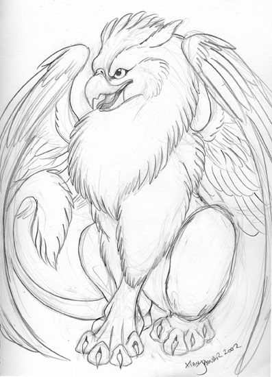 a drawing of an eagle sitting on top of a circle with its wings spread out