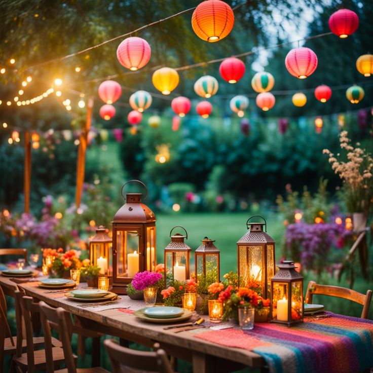 Garden party aesthetic Backyard Wedding Buffet Ideas, Backyard Party Aesthetic, Adults Party Themes, Garden Bbq Party, Summer Garden Party Decorations, Courtyard Party, Garden Party Aesthetic, Indian Buffet, Boho Garden Party