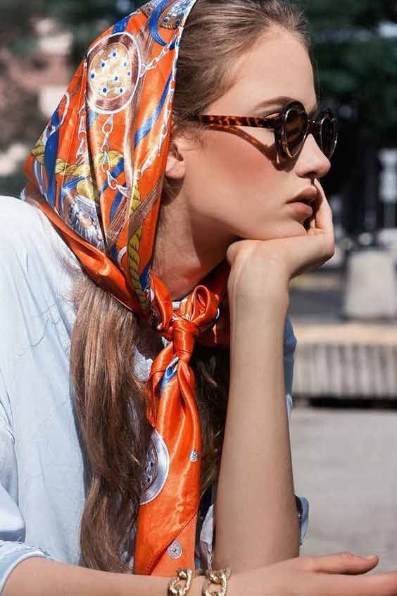 40+ Head Scarf, Head Wrap, Headband Styles For Girls In 2021 | FashionEven Hair Scarf Styles, Cotton Club, Head Scarf Styles, Nature Tattoos, Sophia Loren, How To Wear Scarves, Moda Vintage, 가을 패션, Kourtney Kardashian