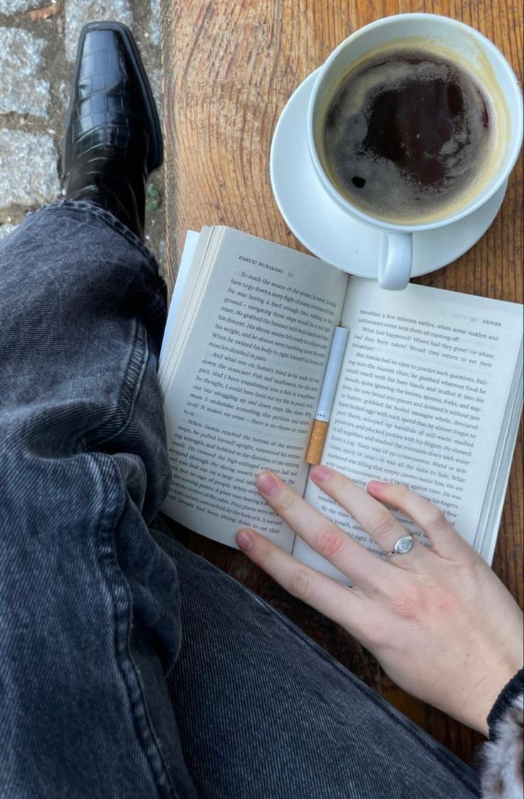 A Cup Of Coffee, Cup Of Coffee, A Book, Reading, Coffee