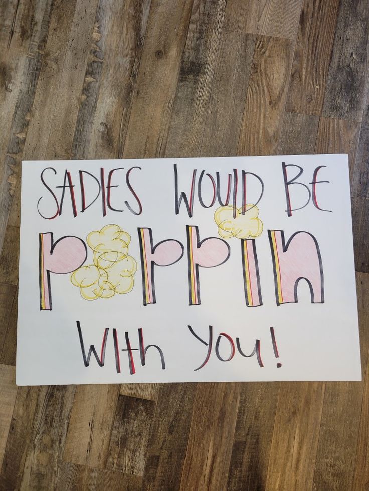 a sign that says sades would be pepperin with you on the side of a wooden floor