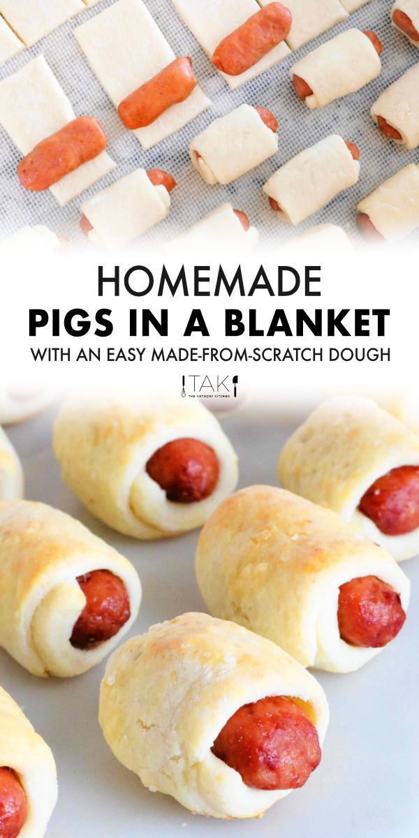 homemade pigs in a blanket recipe with easy made from scratch dough and hotdog buns