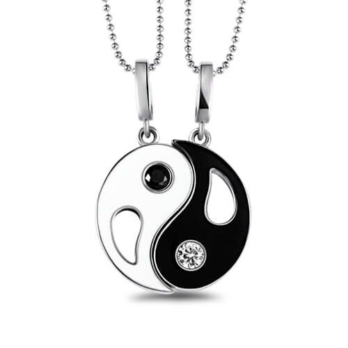 Birthstones Necklace, Yin Yang Jewelry, Yin Yang Necklace, Birthstone Charm Necklace, Lightning Bolt Necklace, Tiny Necklace, Best Friend Necklaces, Couple Necklaces, Yin And Yang