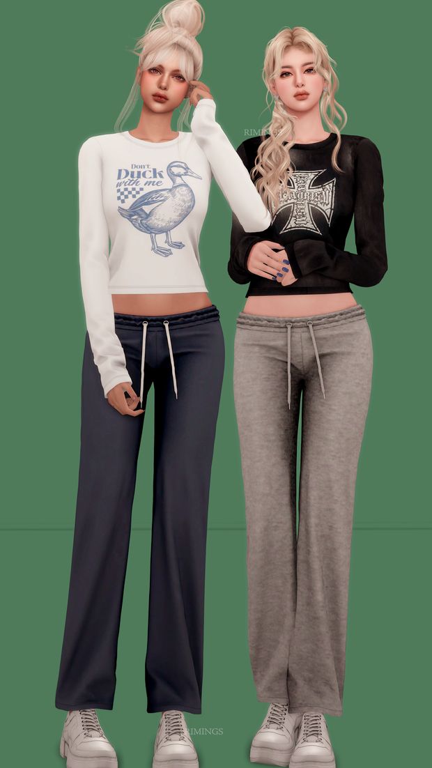 #sims4cc Sims 4 Sweatpants, Sims 4 Cc Clothes Collection, Sims 4 Challenges, Sims 4 Cas Mods, Triangle Bathing Suit, Sims 4 Cc Makeup, New Mods, Sims4 Clothes, Sims 4 Cc Packs