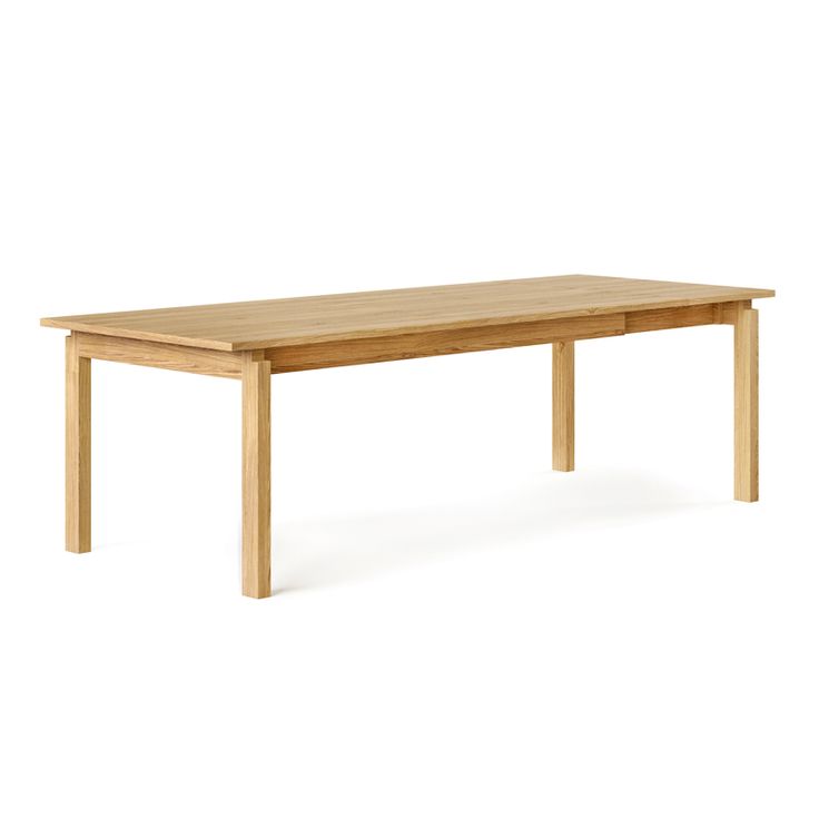 a wooden table on a white background with no one around it or the table top