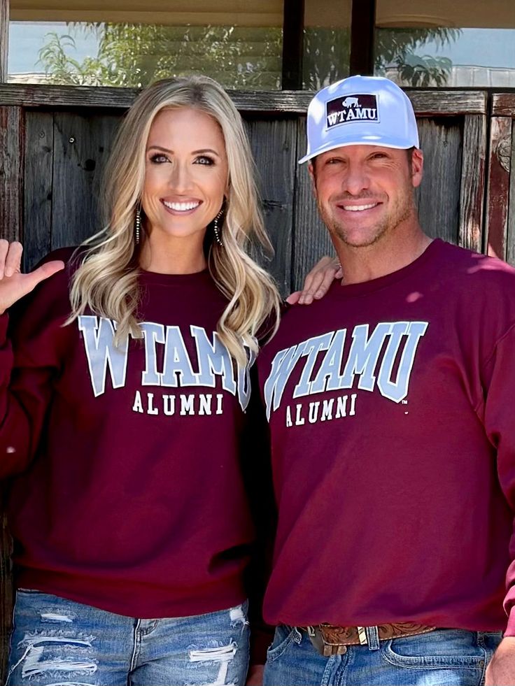 The comfiest sweatshirt ever and perfect for all our WT alum! Wear this to fall football games or spring baseball/softball to support our Buffs with style! On a jerzees crewneck sweatshirt Unisex true to size fit - size up for an oversized fit Pre-shrunk 50% cotton, 50% polyester Officially licensed by WTAMU. Fall Season Team Logo Sweatshirt, Team-colored Sweatshirt With Team Logo For Fall, Collegiate Mascot Sweatshirt For College, Team-colored Fall Sweatshirt With Team Logo, Collegiate Sweatshirt With Mascot For College, Collegiate Crew Neck Sweatshirt For Fan Gear, Collegiate Crew Neck Sweatshirt Fan Gear, Fall Varsity Sweatshirt With Team Logo, Collegiate Pre-shrunk Sweatshirt For College