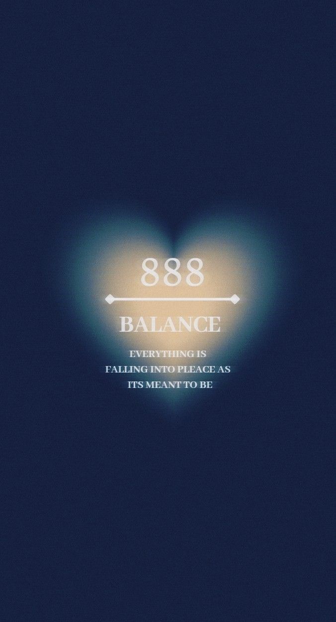 an advertisement with the words'898 balance everything is falling into place as it appears to be