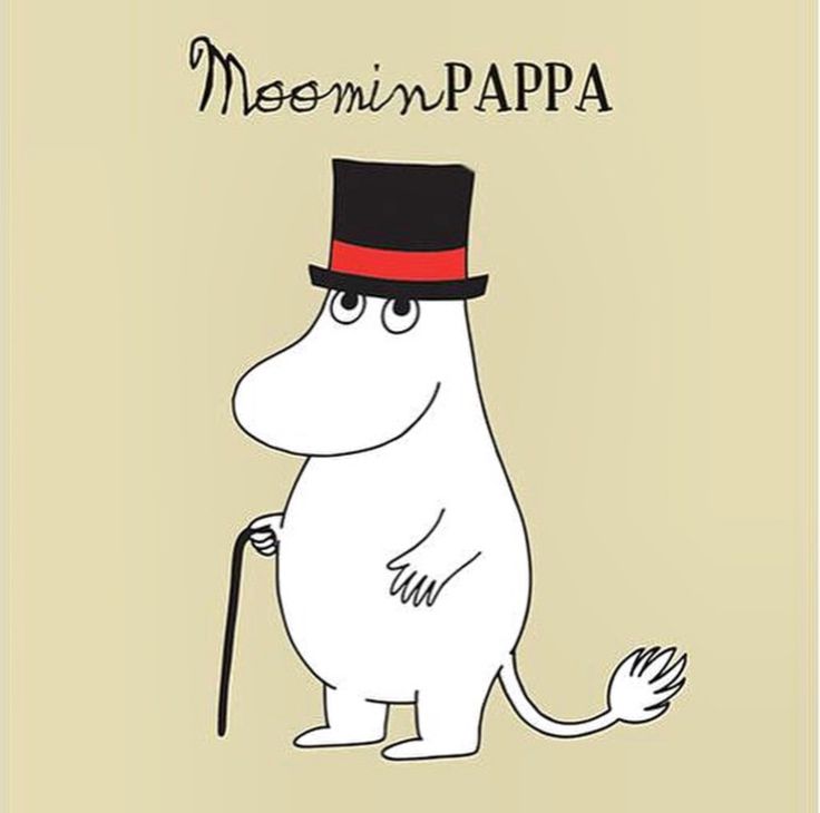 a cartoon character wearing a top hat and holding a cane with the words meemin papa on it