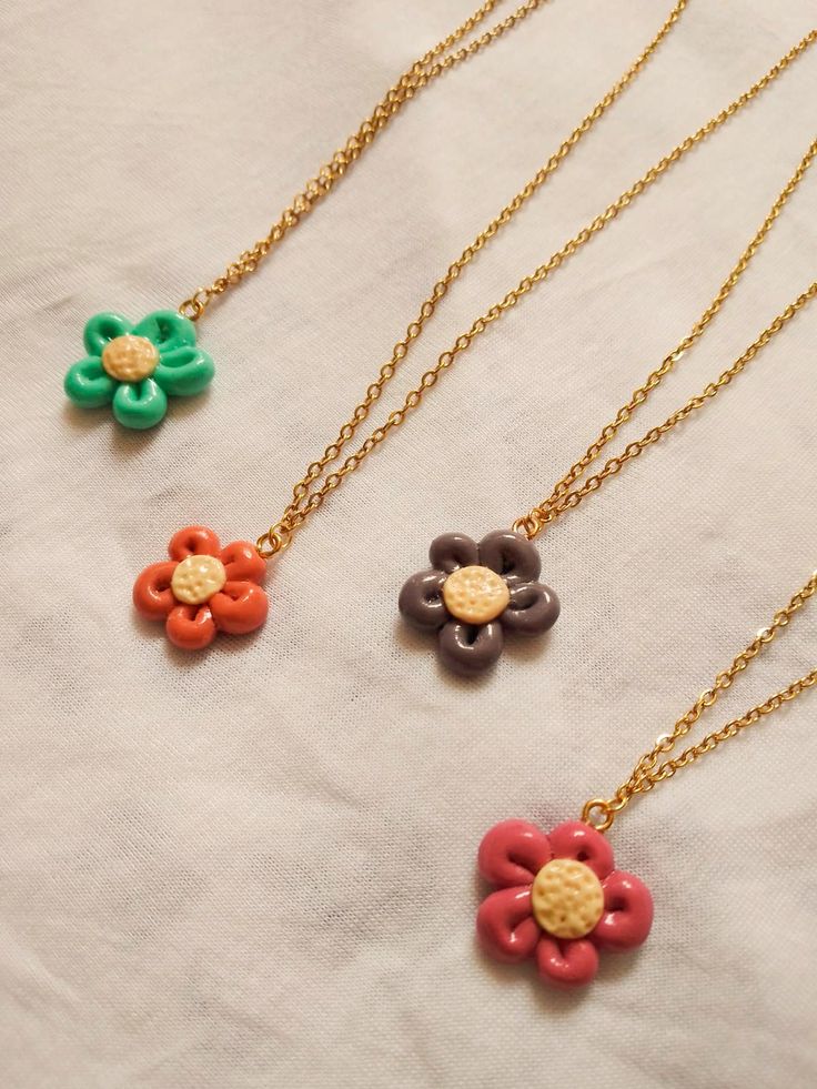 funky pop flower necklace Trendy Flower Decorated Jewelry Gift, Trendy Flower Decorated Jewelry As Gift, Trendy Multicolor Necklace With Flower Charm, Trendy Jewelry With Flower Decoration For Gift, Trendy Floral Jewelry For Gifts, Trendy Handmade Multicolor Flower Necklace, Multicolor Flower Necklace As Spring Gift, Multicolor Flower Necklace For Spring Gift, Trendy Adjustable Flower Necklace