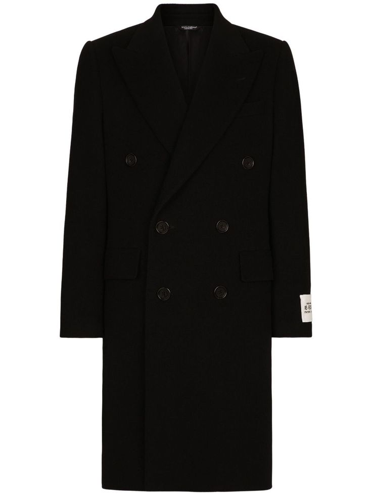 Mens Wool Coats, Long Black Coat, Wool Peacoat, Green Coat, Double Breasted Coat, Dolce And Gabbana Man, Mens Outerwear, Outerwear Coats, Dolce & Gabbana