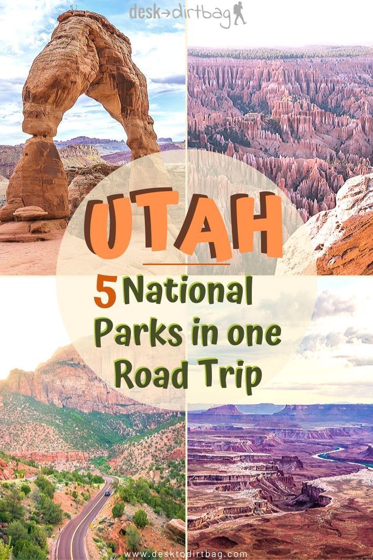 the utah national parks in one road trip