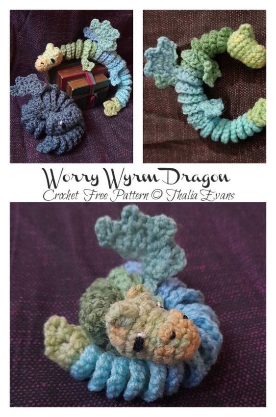 crocheted seahorse brooch pattern by wendy wynn dragon